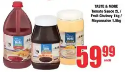 Boxer Taste & More Tomato Sauce/ Fruit Chutney/ Mayonnaise offer