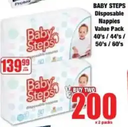 Boxer Baby Steps Disposable Nappies Value Pack offer