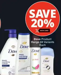 Checkers Dove Product Range All Variants offer