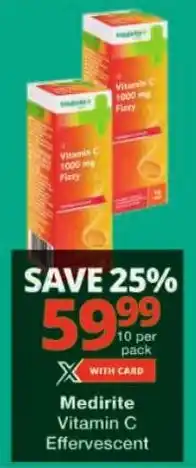 Checkers Medirite Vitamin C Effervescent offer