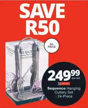 Checkers Sequence Hanging Cutlery Set offer