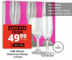 Checkers LAV Misket Glassware Range offer