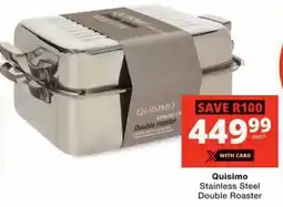 Checkers Quisimo Stainless Steel Double Roaster offer