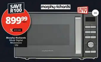 Checkers Morphy Richards Silver Digital Microwave offer
