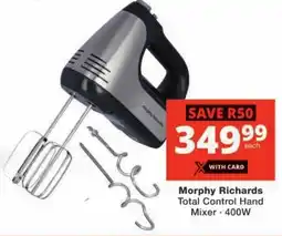 Checkers Morphy Richards Total Control Hand Mixer offer
