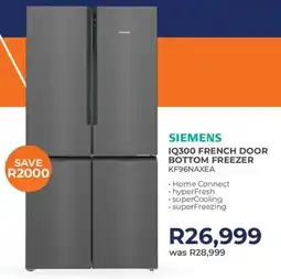 Kloppers Siemens iq300 french door bottom freezer offer