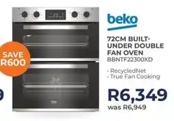 Kloppers Beko built-under double fan oven offer