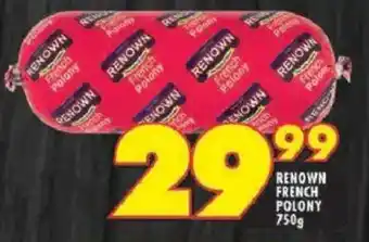 Shoprite Renown french polony offer