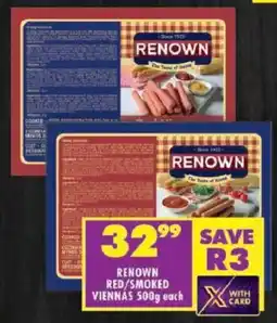 Shoprite Renown red/ smoked viennas offer