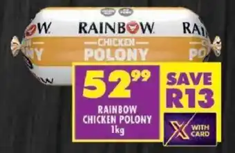 Shoprite Rainbow chicken polony offer