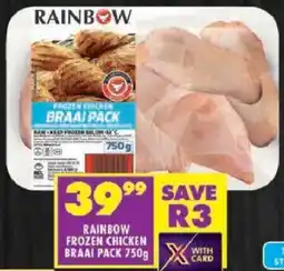 Shoprite Rainbow frozen chicken braai pack offer