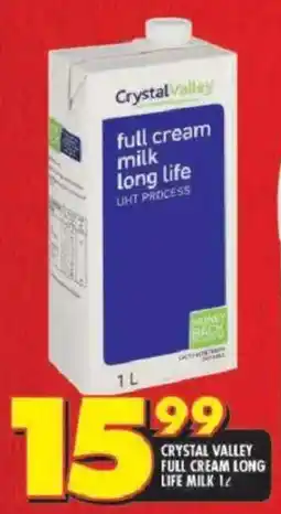 Shoprite Crystal valley full cream long life milk offer