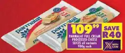 Shoprite Parmalat full cream processed cheese slices offer