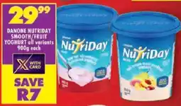 Shoprite Danone nutriday smooth/ fruit yoghurt offer