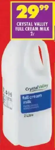 Shoprite Crystal valley full cream milk offer