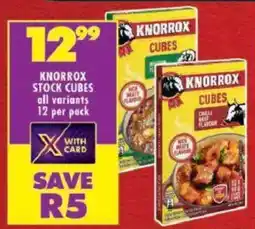 Shoprite Knorrox stock cubes offer