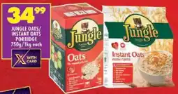 Shoprite Jungle oats/ instant oats porridge offer