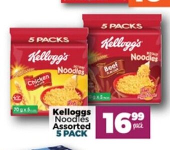 Take 'n Pay Kelloggs Noodles Assorted 5 Pack offer