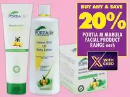 Shoprite Portia m marula facial product range offer