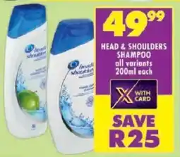 Shoprite Head & shoulders shampoo offer