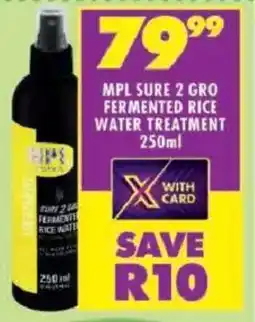 Shoprite Mpl sure 2 gro fermented rice water treatment offer