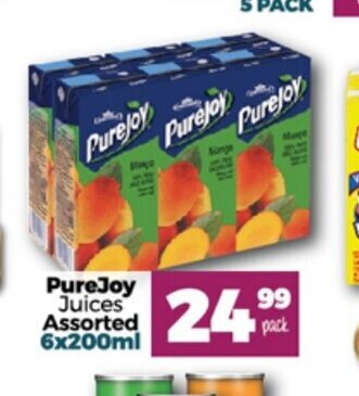 Take 'n Pay Purejoy Juices Assorted 6x200ml offer