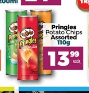 Take 'n Pay Pringles Potato Chips Assorted 110g offer