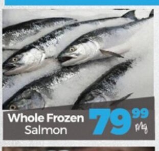 Whole Frozen Salmon per kg