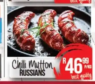 Take 'n Pay Chilli Mutton Russians per kg offer