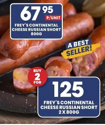 Econo Foods Frey's Continental Cheese Russian Short 2x800g offer