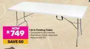 Game Campmaster 1.8m Folding Table 831737 offer