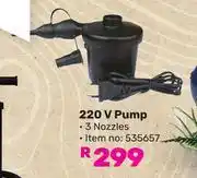 Game Campmaster 220V Pump 535657 offer