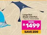 Game Campmaster Large Sun Shade With Pols 850015858 offer