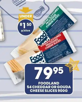 Econo Foods Foodland 54 Cheddar or Gouda Cheese Slices 900g offer