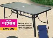 Game Terrace Leisure Opal Rectangular Table 180 x 90cm 850013960 offer