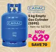 Game Cadac 5Kg Empty Gas Cylinder 527313 offer