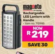 Game Magneto Rechargeable LED Lantern With Handle 712985 offer