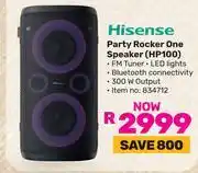 Game Hisense Party Rocker One Speaker HP100 834712 offer