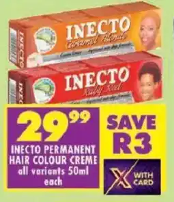 Shoprite Inecto permanent hair colour creme offer