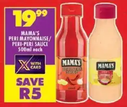 Shoprite Mama's peri mayonnaise/ peri-peri sauce offer