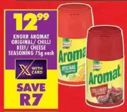 Shoprite Knorr aromat original/ chilli beef/ cheese seasoning offer