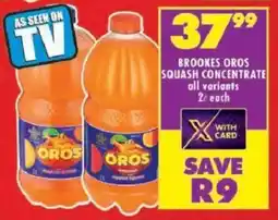 Shoprite Brookes oros squash concentrate offer