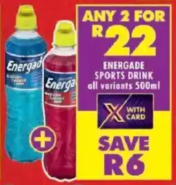Shoprite Energade sports drink offer