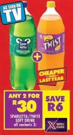 Shoprite Sparletta/ twist soft drink offer