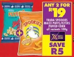Shoprite Truda spookies maize puffs/ flyers puffed corn offer