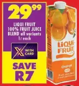 Shoprite Liqui fruit 100% fruit juice blend offer