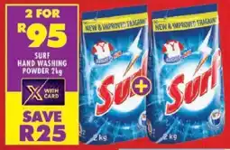 Shoprite Surf hand washing powder offer