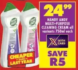 Shoprite Handy andy multi-purpose cleaning cream offer