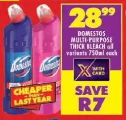 Shoprite Domestos multi-purpose thick bleach offer