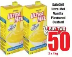 Boxer Danone Ultra Mel Vanilla Flavoured Custard offer